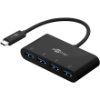 Goobay 4-Port USB-C Multiport Adapter 61073 Black