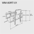 Gembird Full-motion TV Wall Mount  WM-80ST-02 37-80 "