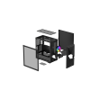 Deepcool MID TOWER CASE  CYCLOPS BK Side window