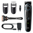 Braun Beard Trimmer with Precision dial and Gillette ProGlide razor BT3340 Cordless or corded
