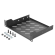 Digitus | 1U fixed shelf | DN-10-TRAY-2-B | Black | Perfect for storage of components which are not 