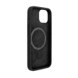 Fixed MagFlow with MagSafe support Back cover Apple iPhone 14 Liquid silicon Black