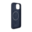 Fixed MagFlow with MagSafe support Back cover Apple iPhone 14 Liquid silicon Blue