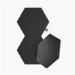 Nanoleaf Shapes Black Hexagon Expansion pack (3 panels)