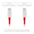 OnePlus SUPERVOOC Type-C to Type C Cable Charging / data transfer