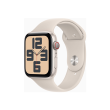 Apple Watch SE GPS + Cellular 44mm Starlight Aluminium Case with Starlight Sport Band - S/M Apple