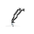 Digitus Desk Mount Universal Dual Monitor Mount with Gas Spring and Clamp Mount Swivel