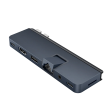 HyperDrive Dual USB-C TB Compatible 7-in-2 Hub with universal USB-C ext Adaptor for MacBook Air/Pro 