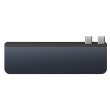 HyperDrive Dual USB-C TB Compatible 7-in-2 Hub with universal USB-C ext Adaptor for MacBook Air/Pro 