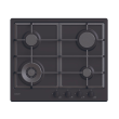 Candy Hob | CHG6BFB4WB | Gas | Number of burners/cooking zones 4 | Knobs | Black
