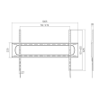 Sunne Wall mount 60-120-LP Heavy-duty Fixed TV Wall Mount 60-120 "