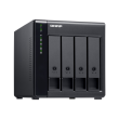 QNAP High-performance Desktop SATA 6Gbps JBOD Storage Enclosure TL-D400S Black