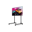 Next Level Racing Floor stand Round Tube Freestanding Single Monitor Stand Up to 65 "