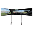 Next Level Racing Floor stand Round Tube Freestanding Single Monitor Stand Up to 3x43 "