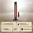 Mill CBOC20FLOOR Oscilliating Infrared Outdoor Heater, 2000 W, Black Mill