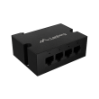 Lanberg Switch PoE Extender 1xIn 3xOut Fast Ethernet Din Rail at 30W metal clips DIN-FE4-AT-30W