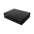 Lanberg Switch Light IndustrialPoE 1xBT 3xAT 2xSFP Din Unmanagment Gigabit Ethernet ILGE-4P-2S-90 Unmanaged