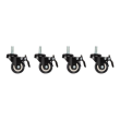 Lanberg Castors with thread and brake for wall mounting cabinets, 4 pcs AK-1601-B
