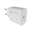 Natec Ribera USB Charger 1X USB-C 20W, White