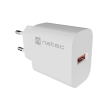 Natec Ribera USB Charger 1X USB-A 18W, White
