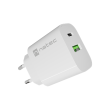 Natec Ribera USB Charger 1X USB-A + 1X USB-C 20W, White