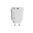 Natec Ribera USB Charger 1X USB-A + 1X USB-C 20W, White
