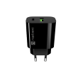 Natec Ribera USB Charger 1X USB-A + 1X USB-C 20W, Black