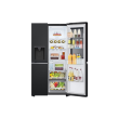 LG GSGV81EPLL Refrigerator, Free-standing, Side by Side, E, Height 1.79 m, Net fridge 416 L, Net freezer 219 L, Black LG