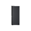 LG GSGV81EPLL Refrigerator, Free-standing, Side by Side, E, Height 1.79 m, Net fridge 416 L, Net freezer 219 L, Black LG
