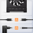 AXAGON ADSA-M2C44 USB4 docking station for 4x M.2 NVMe SSDs with disk cloning function without a PC