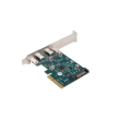Lanberg PCI-Express X1 Card to 2X USB-C 3.2 GEN 2X1 Low profile PCE-UC3-002