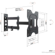 Vogels Wall mount UP 2043 Full-Motion TV Wall Mount S 19-43 "