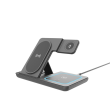 Gembird TA-WPC31A-01-BK 3-in-1 foldable wireless charger stand, 15 W, Apple watch, black Gembird