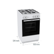 Gorenje GG5A10WFFM Cooker Hob type Gas