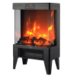 Adler LED electric fireplace with remote control AD 7755 Ceramic Heater