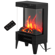 Adler LED electric fireplace with remote control AD 7755 Ceramic Heater