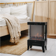 Adler LED electric fireplace with remote control AD 7755 Ceramic Heater