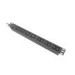 Lanberg Power Distribution unit (PDU) 19" 1U 16A 2M 4x C19 6x IEC C13 Sockets C20 PDU-04I1906I-0200-C20-BK