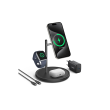 Anker MagGo Wireless Charging Station (15W, 3-in-1 Stand) with cable and charger bundle B25M3312