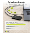 Goobay USB-C Cable, USB4, 1.8 m, bBack/Silver USB-C to USB-C