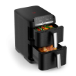 TEFAL Double Basket Airfryer EY7528E0 Easy Fry Crispy Stack Power 2700 W