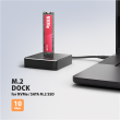 AXAGON USB-C 10Gbps docking station for M.2 NVMe/SATA SSD ADSA-M2C11