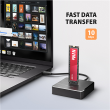 AXAGON USB-C 10Gbps docking station for M.2 NVMe/SATA SSD ADSA-M2C11