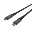 Fixed Braided Cable USB-C/USB-C, 2m, USB4 gen2 20Gbps, 4K 60Hz, 240W FIXDBP-CC2-GR