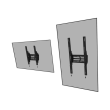 Neomounts Wall mount WL35S-950BL19 Tilt, Height adjustment, Width adjustment, Rotate