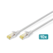 Digitus CAT 6A S/FTP patch cable, 10 pieces DK-1644-A-010-10