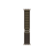APPLE 49mm Dark Olive Alpine Loop - Small - Natural Titanium Finish Apple