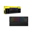 CORSAIR SKIFF 100 Wired RGB Membrane Gaming Keyboard, 10-Zoned RGB LED