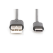 Digitus USB Type-C connection cable, type USB-A - USB-C AK-300154-010-S