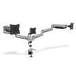Digitus Desk Mount Triple Monitor Gas Spring Mount DA-90363 Adjustable Height, Tilt, Swivel